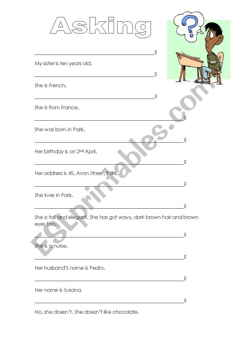 Build Questions worksheet