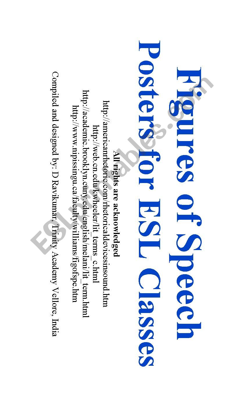 Figures of Speech Part 2 worksheet