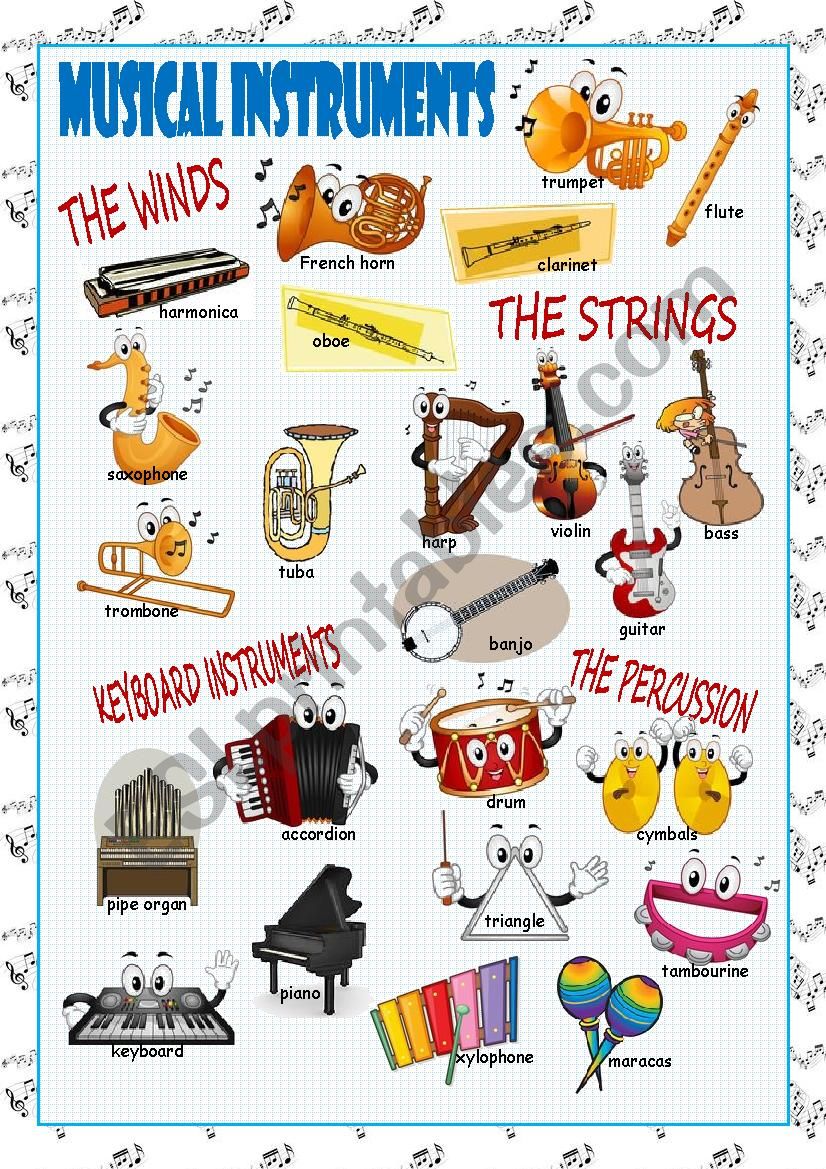 Musical Instruments Picture Dictionary