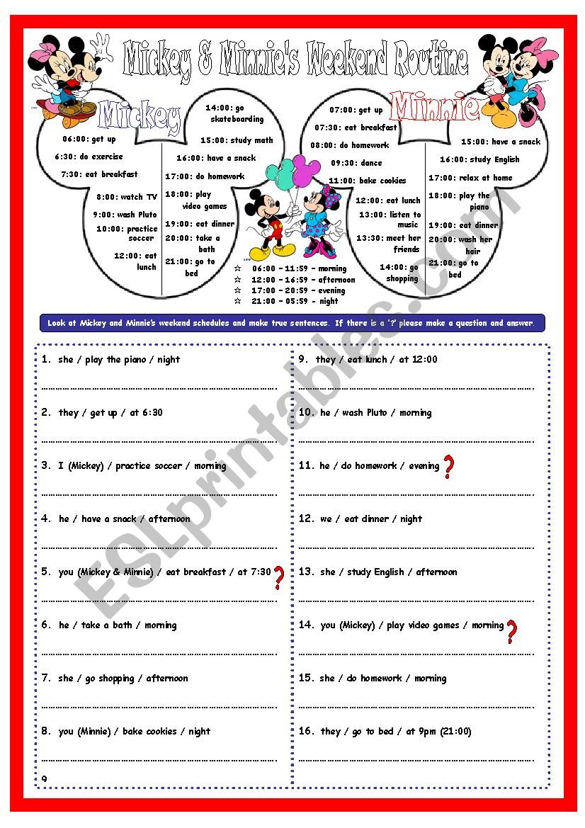 Simple Present with Basic Verbs - Affirmative, Negative & Interrogative. 1 Page Plus Key 