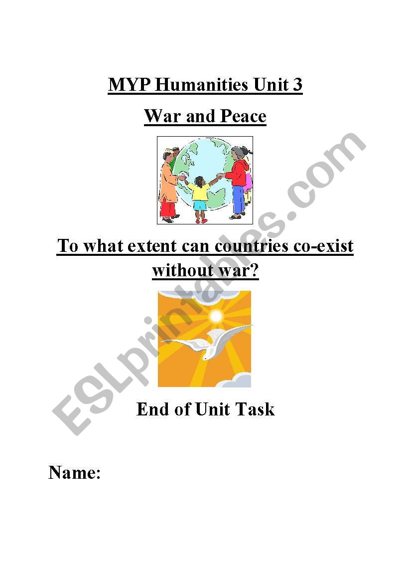 Assignment on the UN worksheet