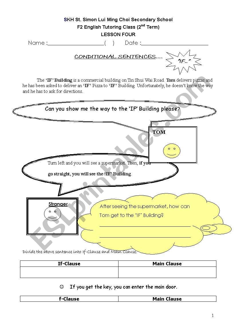 conditional sentences worksheet