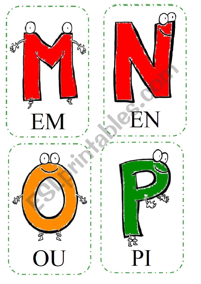 Alphabet Flashcards 2 worksheet