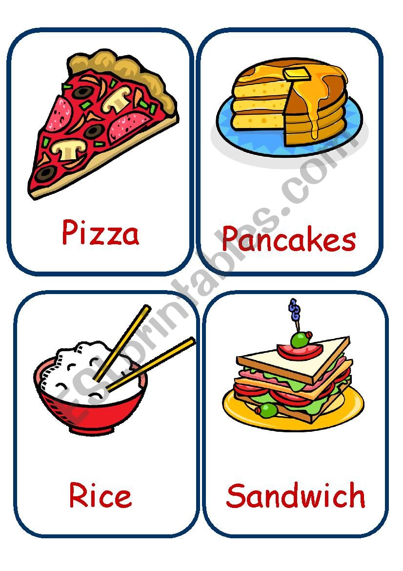 Food Flashcards worksheet