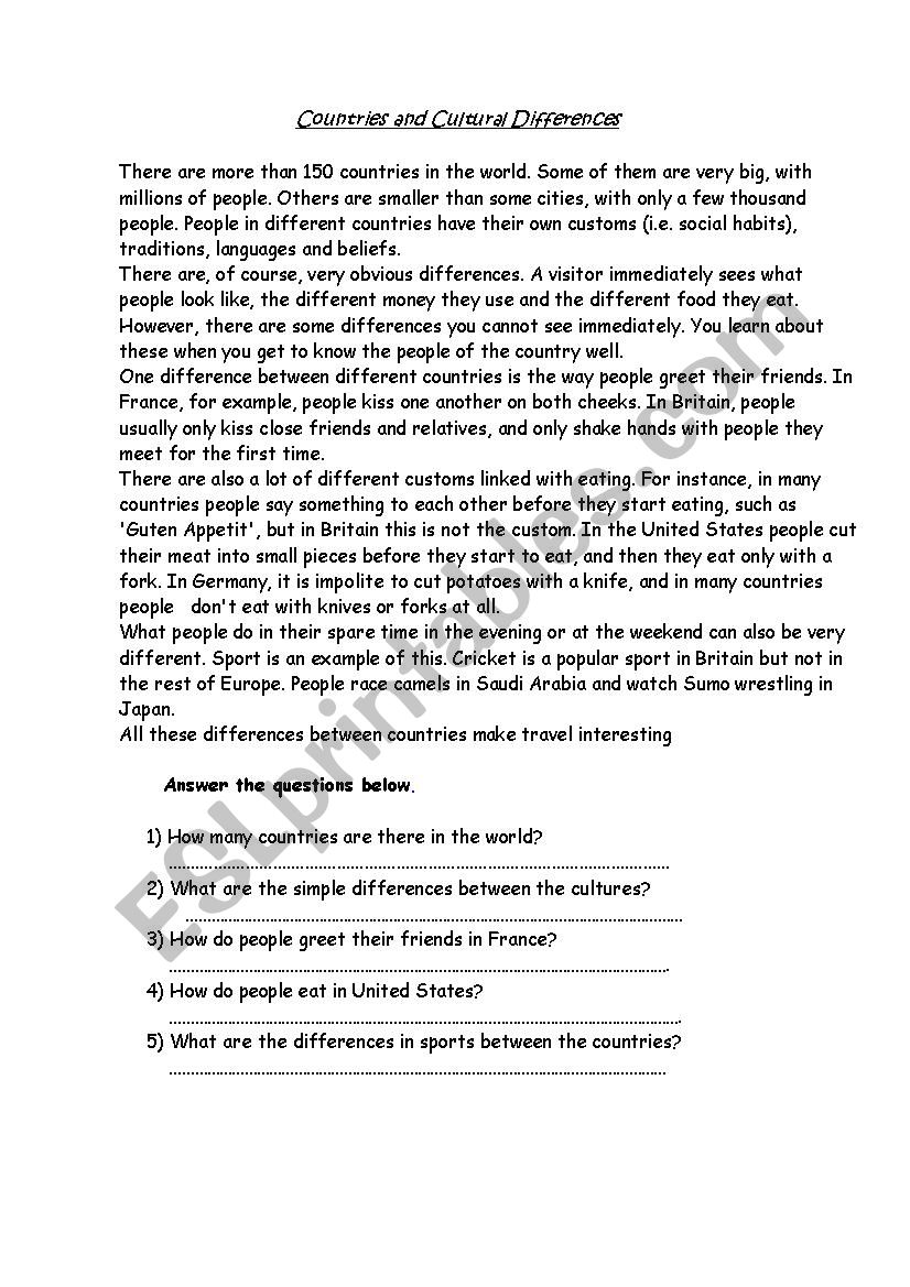 Revision Worksheet worksheet