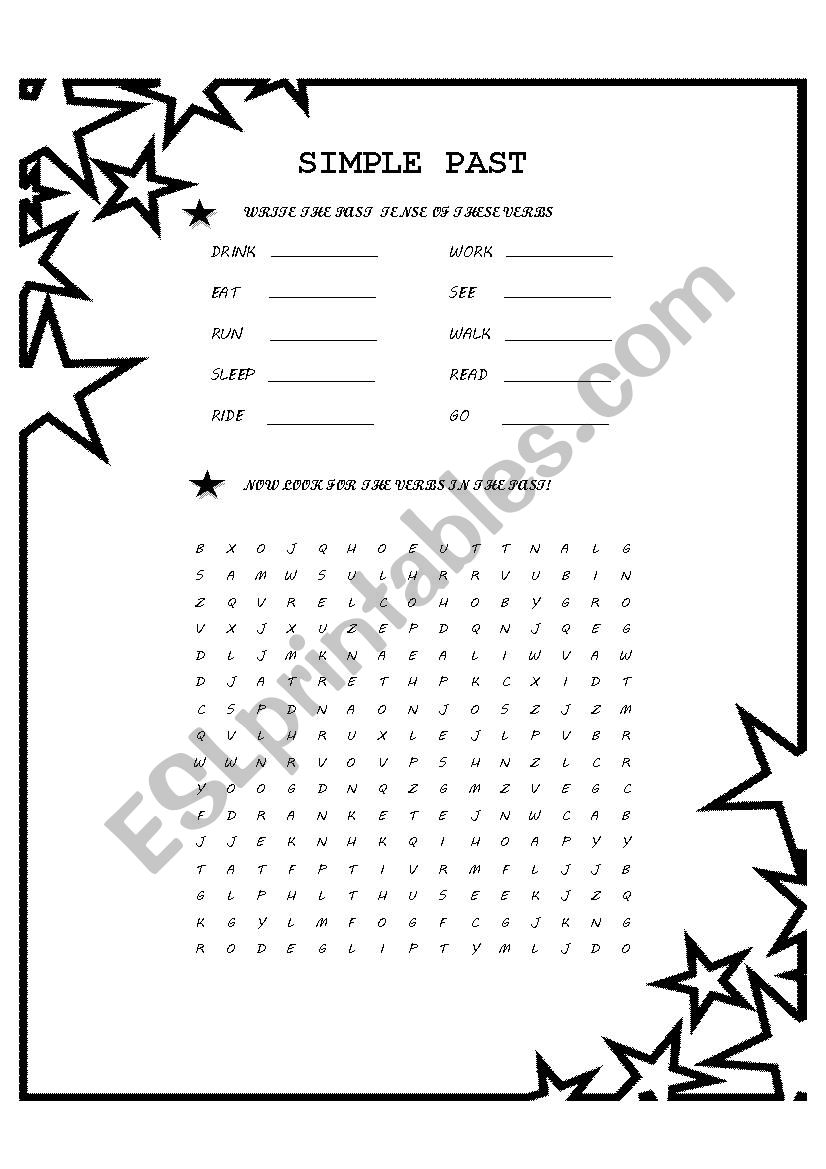 Past Tense worksheet