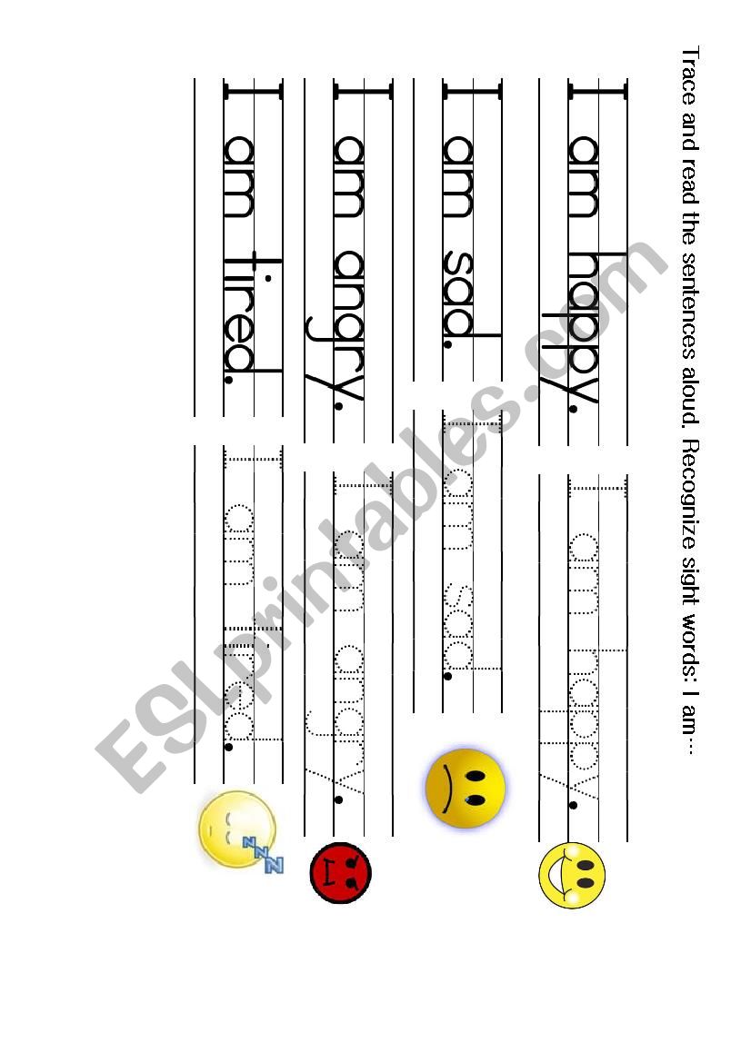 Feelings worksheet