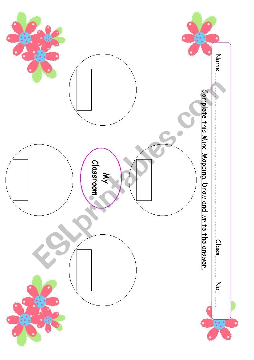 classroom mapping worksheet