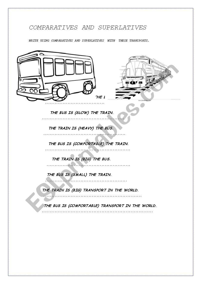 COMPARATIVES AND SUPERLATIVES.