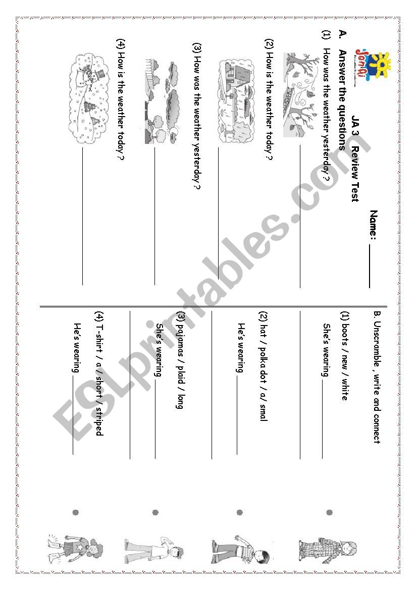 Review Test worksheet