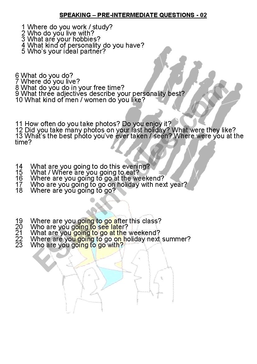 SPEAKING - PRE-INTERMEDIATE - VOL.02