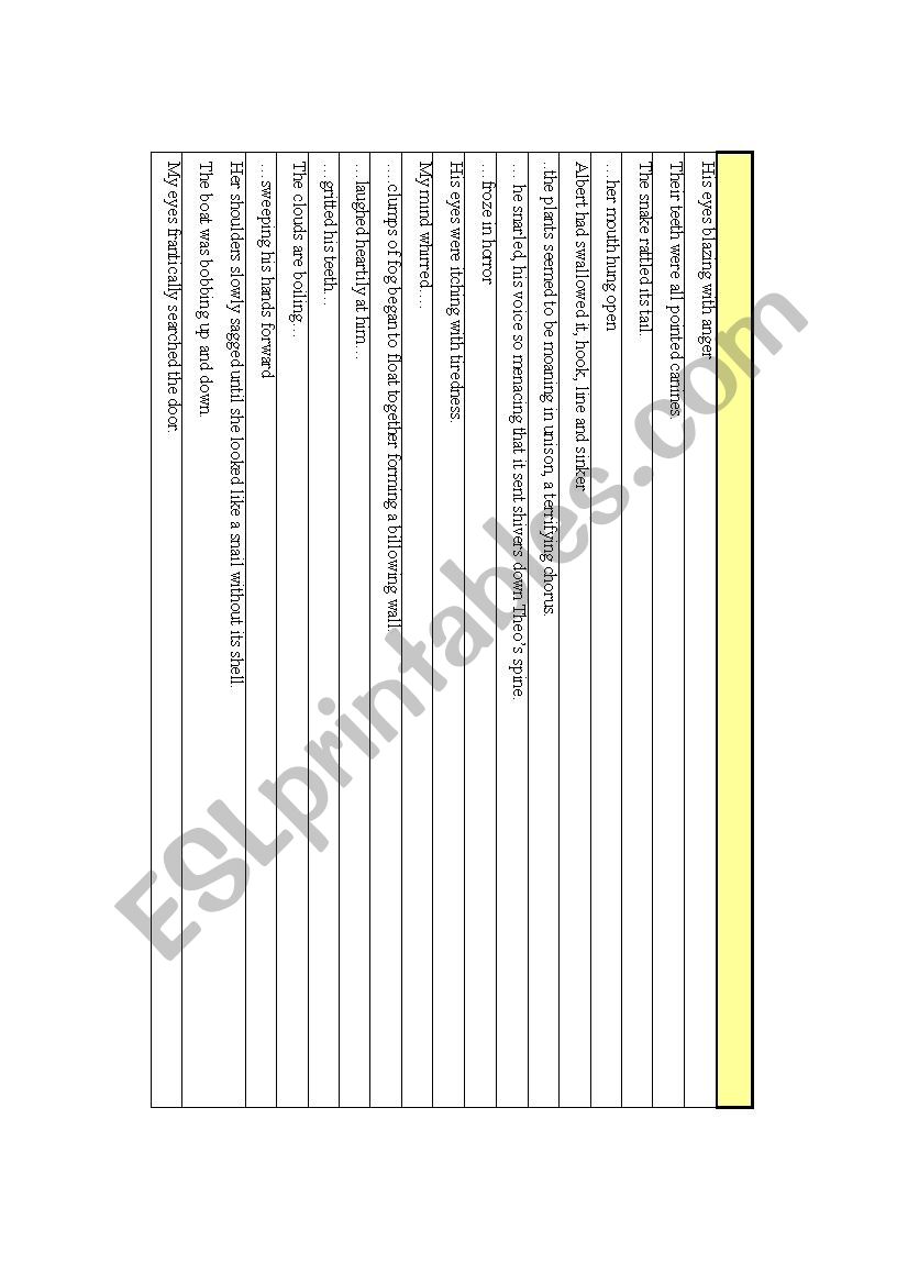 Expressions worksheet