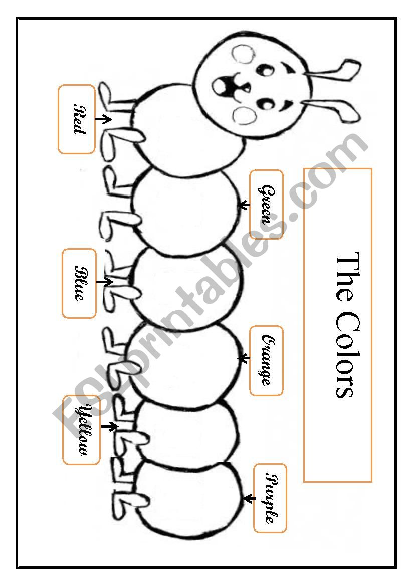 The Colours worksheet