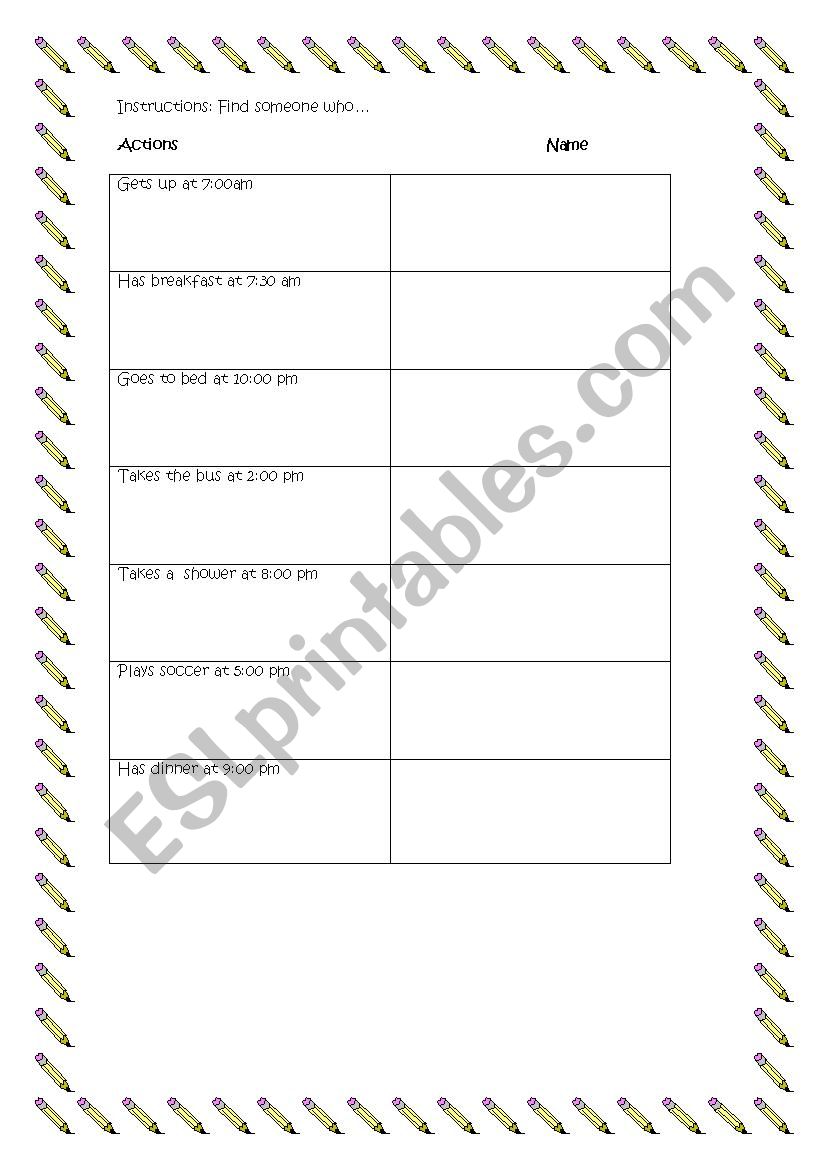 speaking activity worksheet