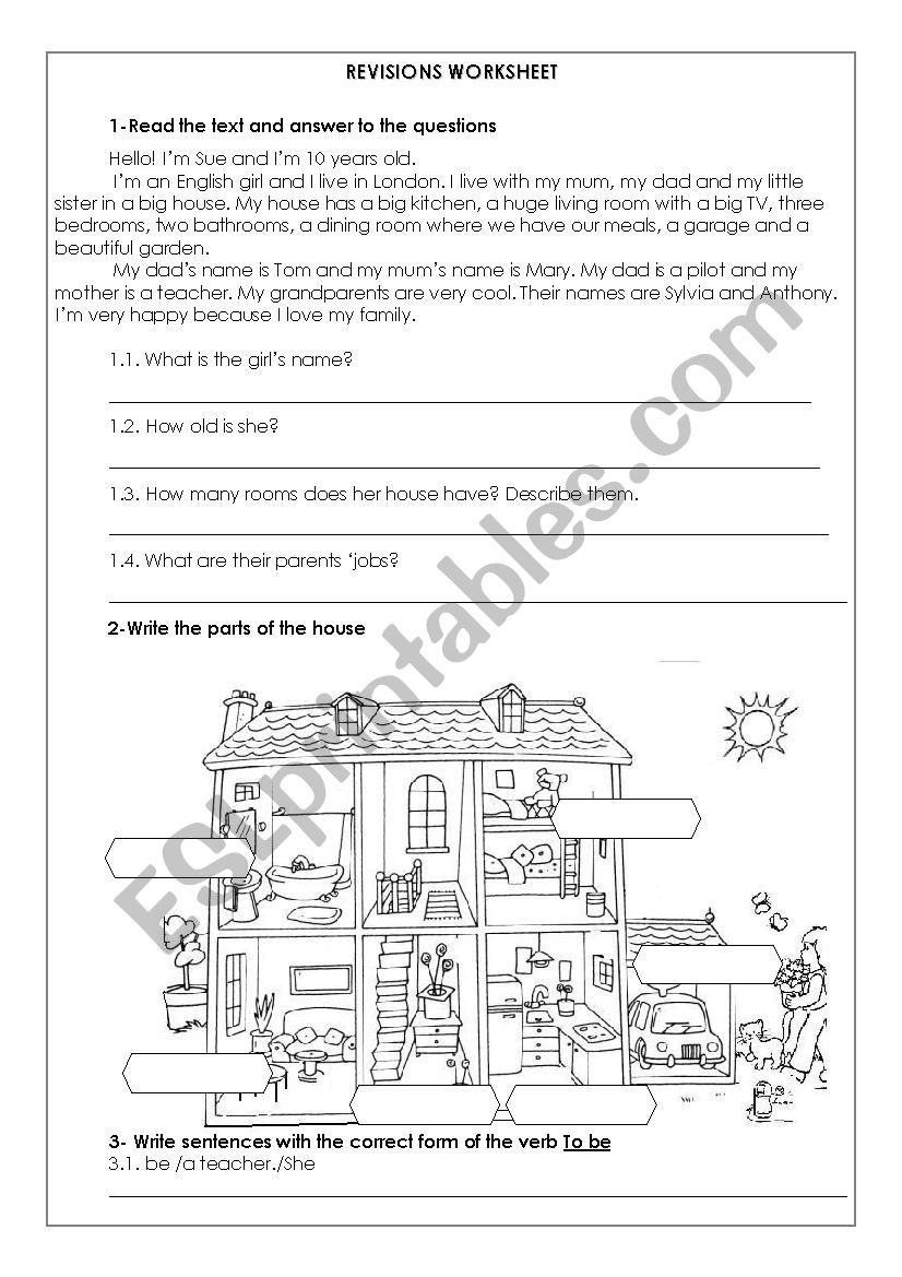 revisions worksheet worksheet