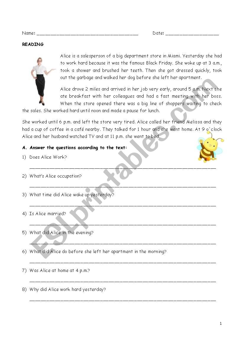 Past Simple Review Exercises worksheet