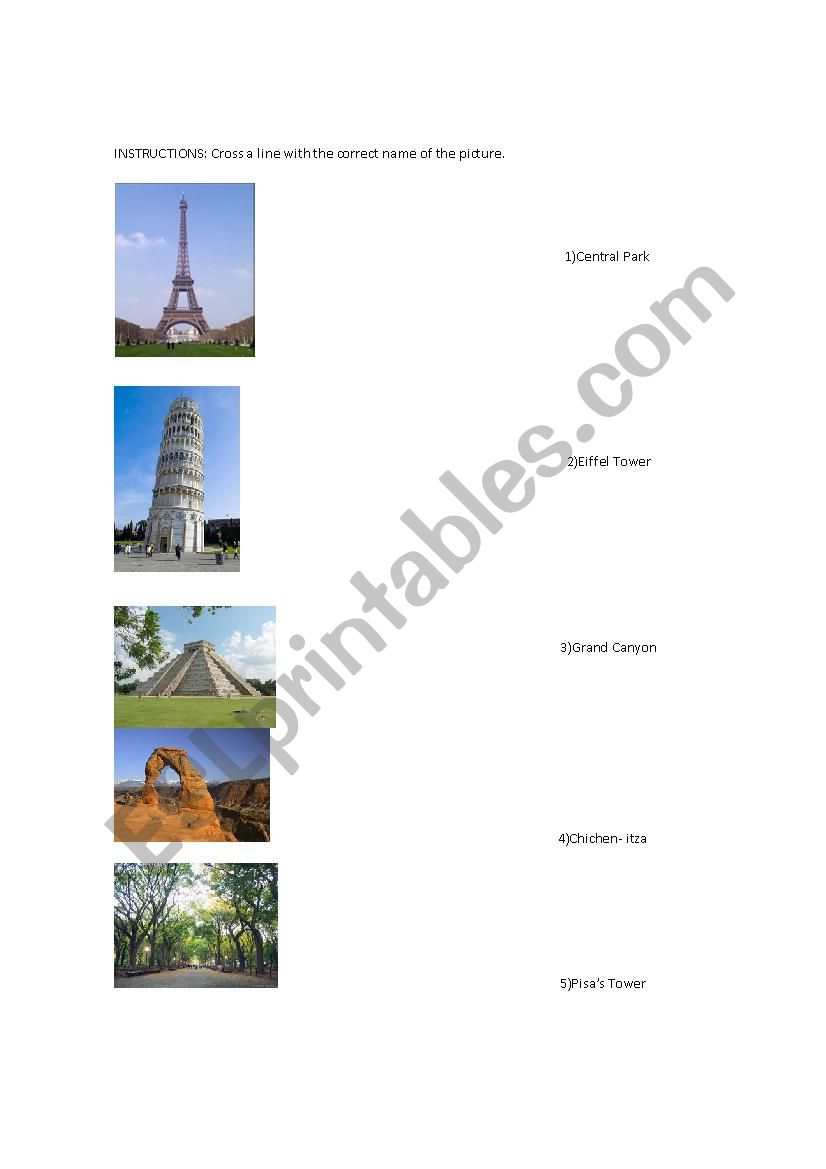 traveling around the world worksheet
