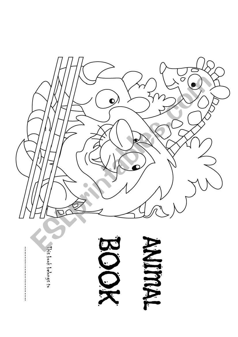 Animal book part 1 worksheet