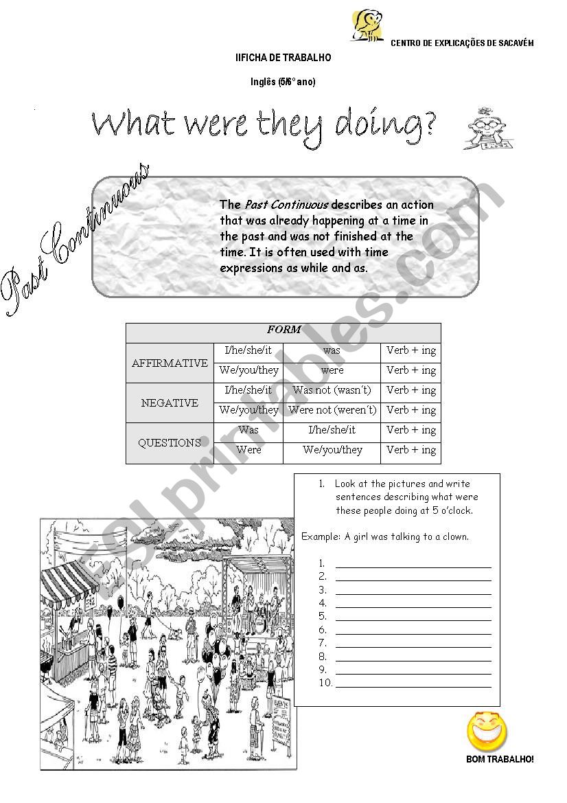 present continuous worksheet