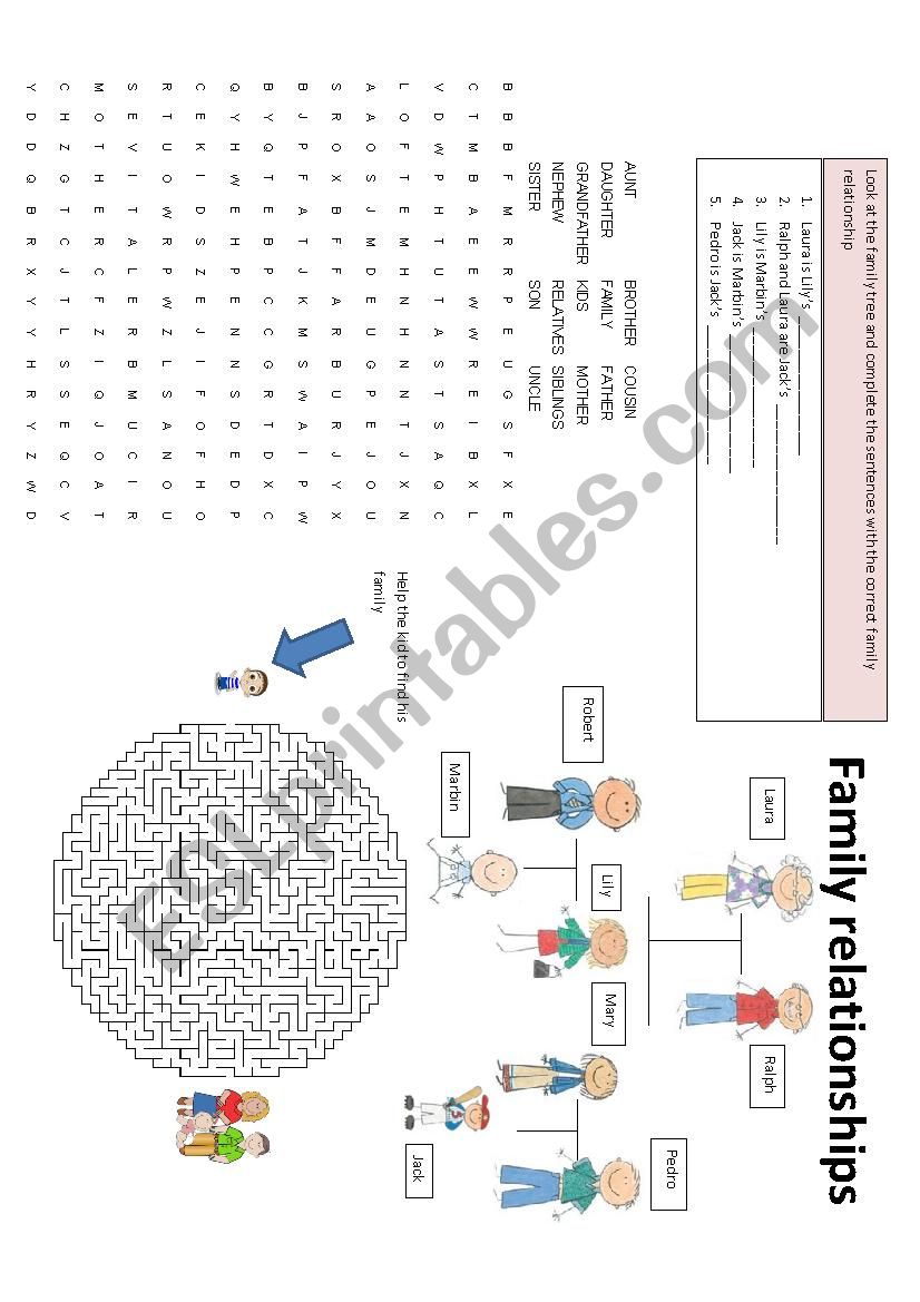 family tree worksheet