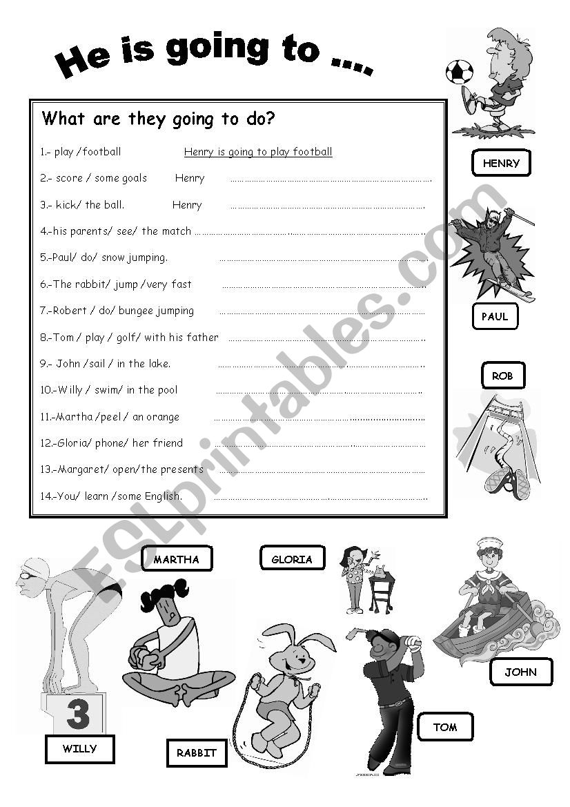 Future plans worksheet