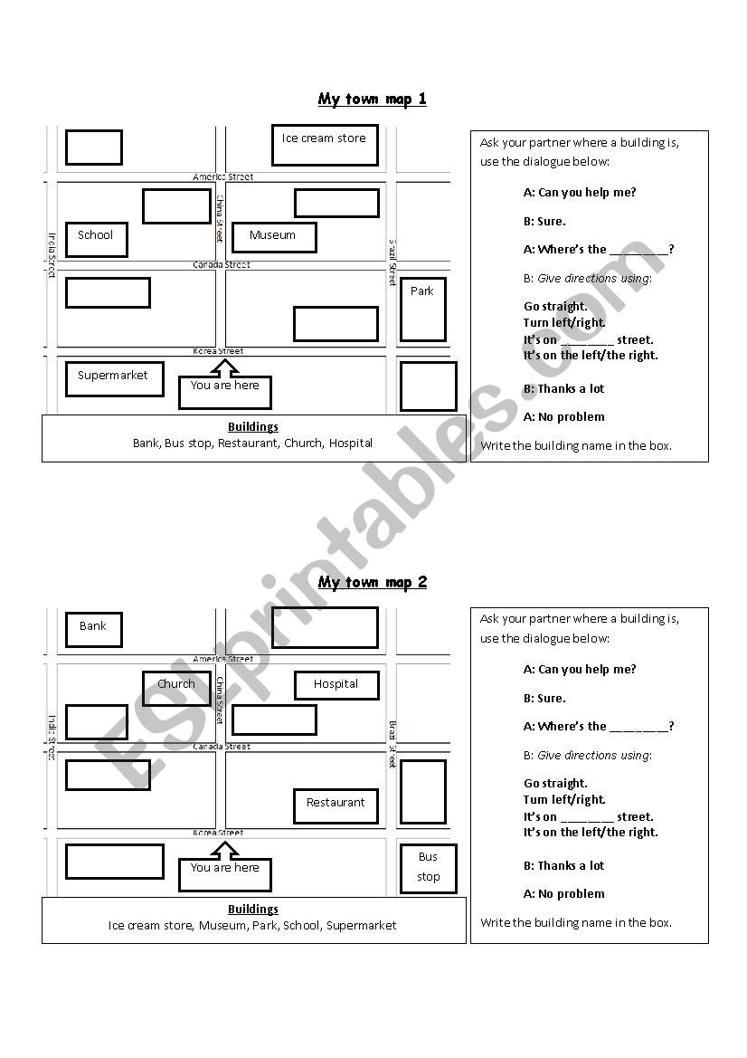 Simple directions worksheet worksheet