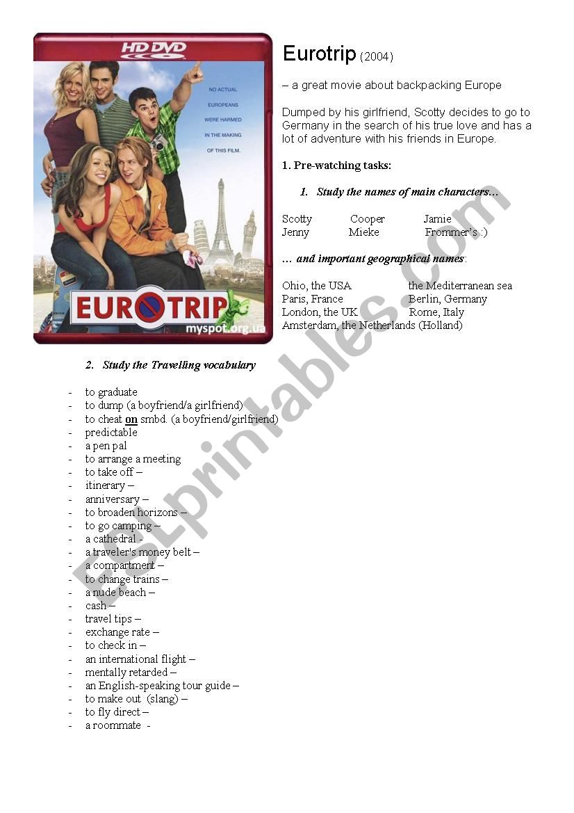 Eurotrip - watch and learn English!