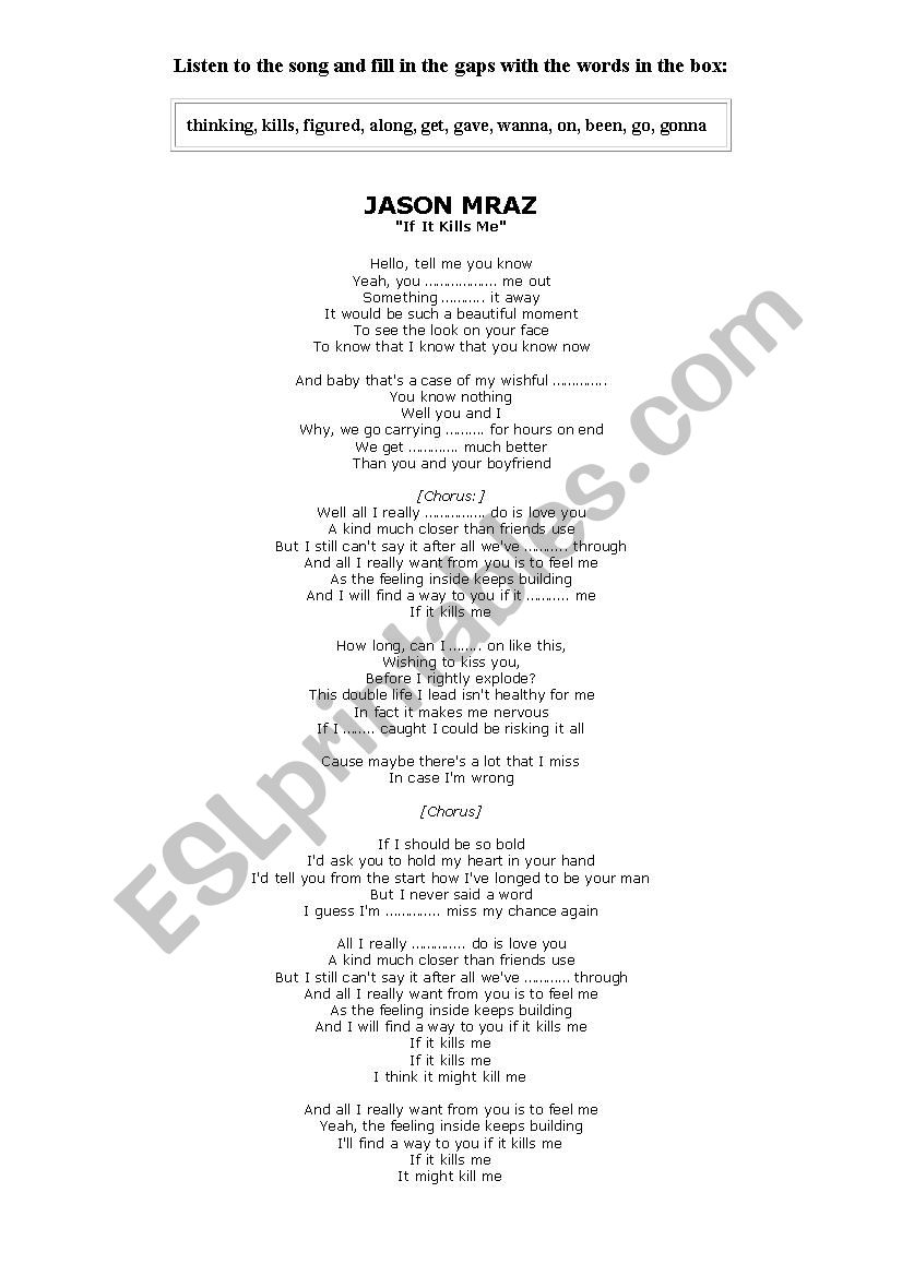 Phrasal verbs + Jason Mraz 