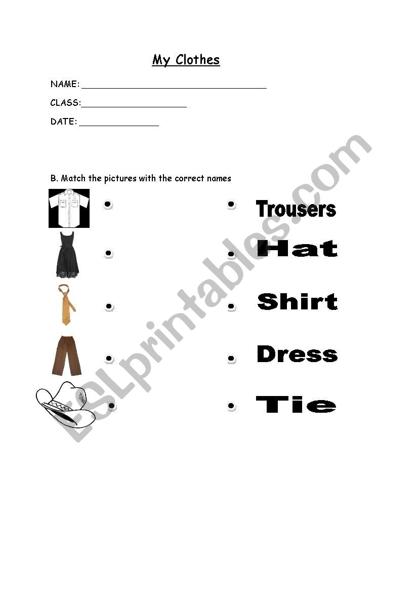 Looking Good worksheet