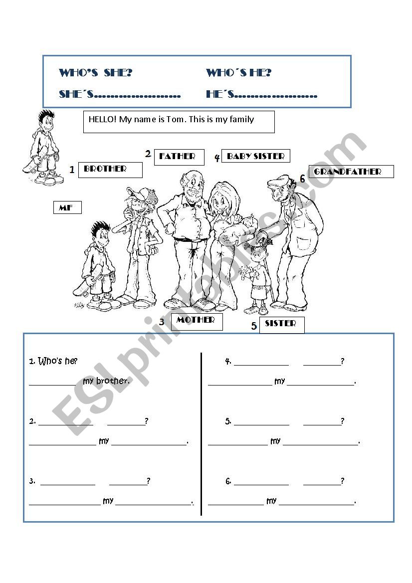 whos....? worksheet