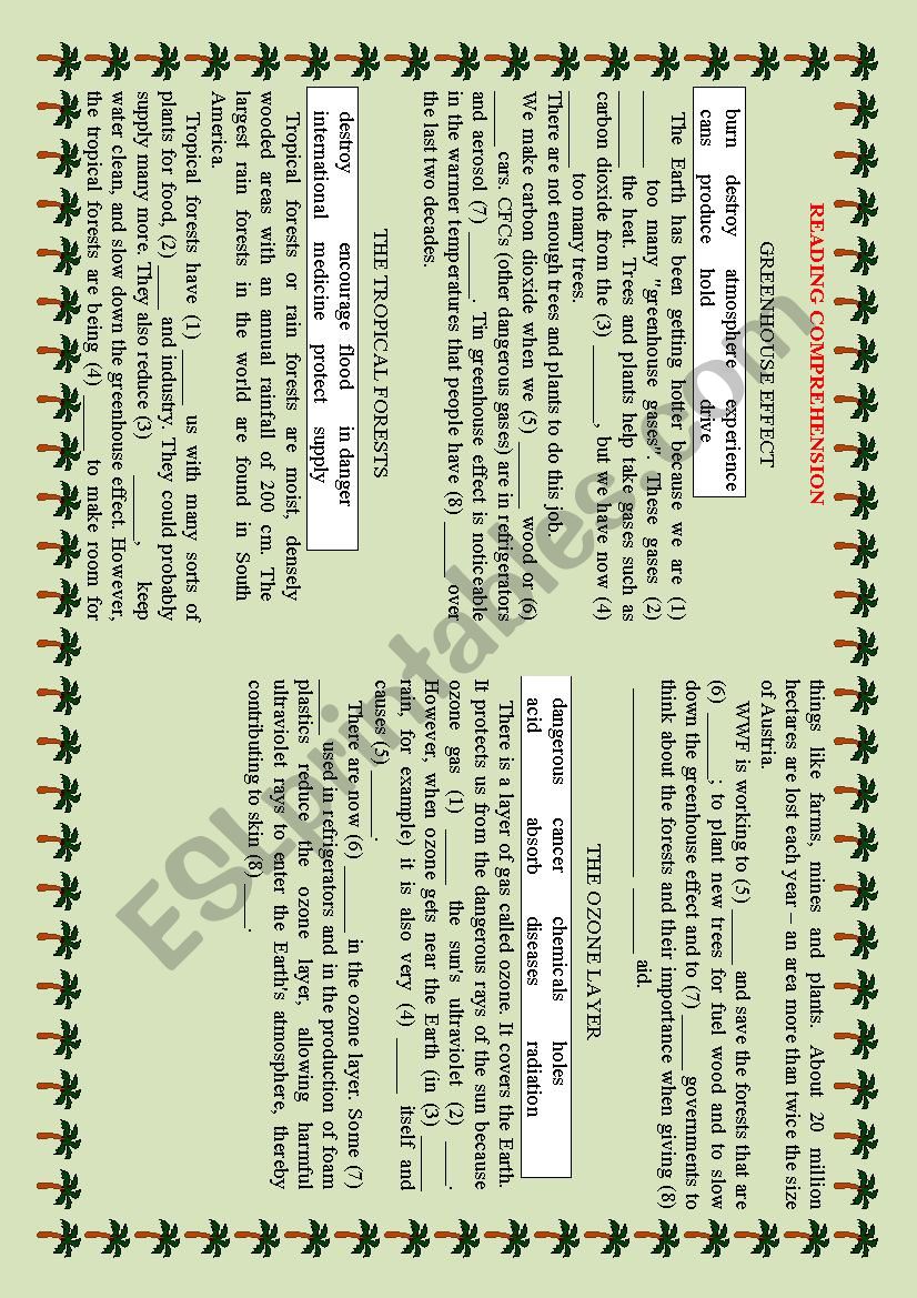 Nature worksheet