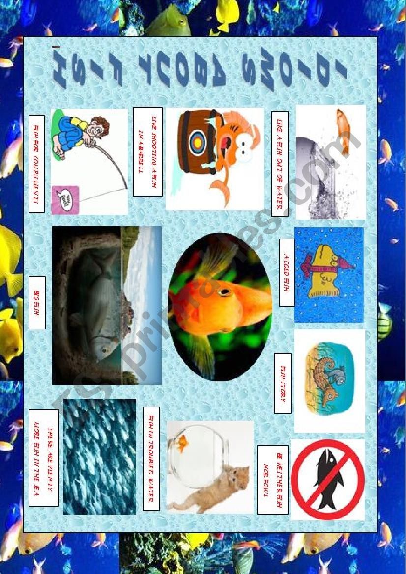 IDIOMS: FISH worksheet