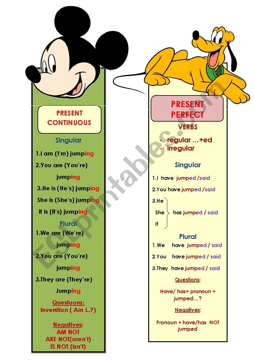 grammar - rules (bookmarks) worksheet