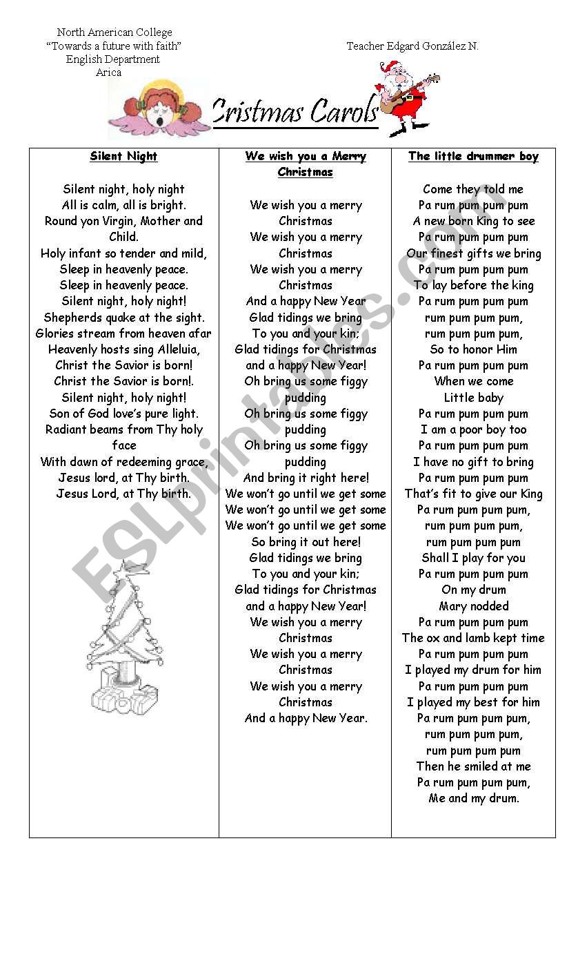 Lets learn english with christmas