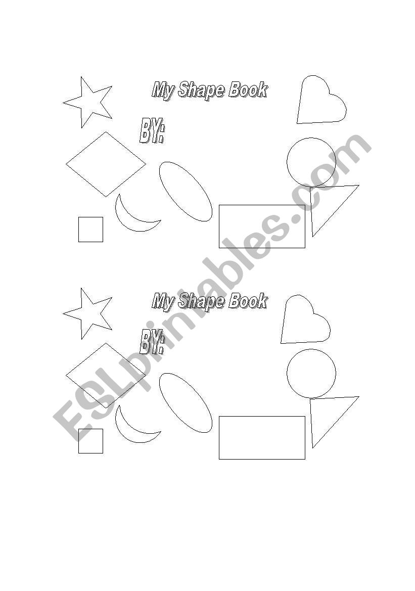 Shape Book worksheet