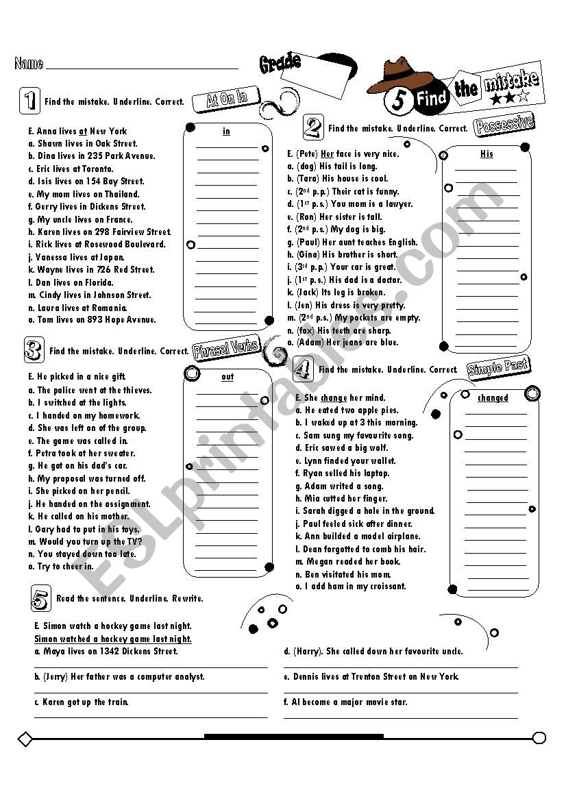 Find the Mistakes_05 (Fully Editable + Key)