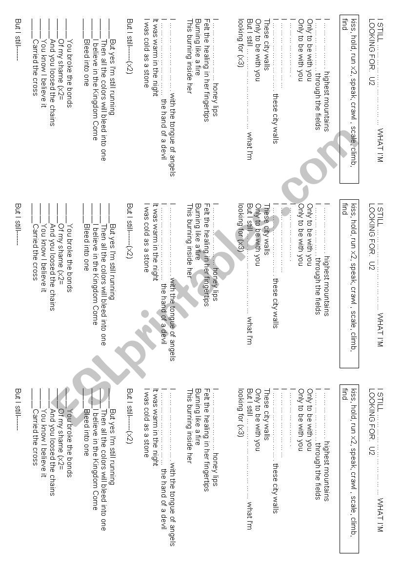 song to practice present perfect