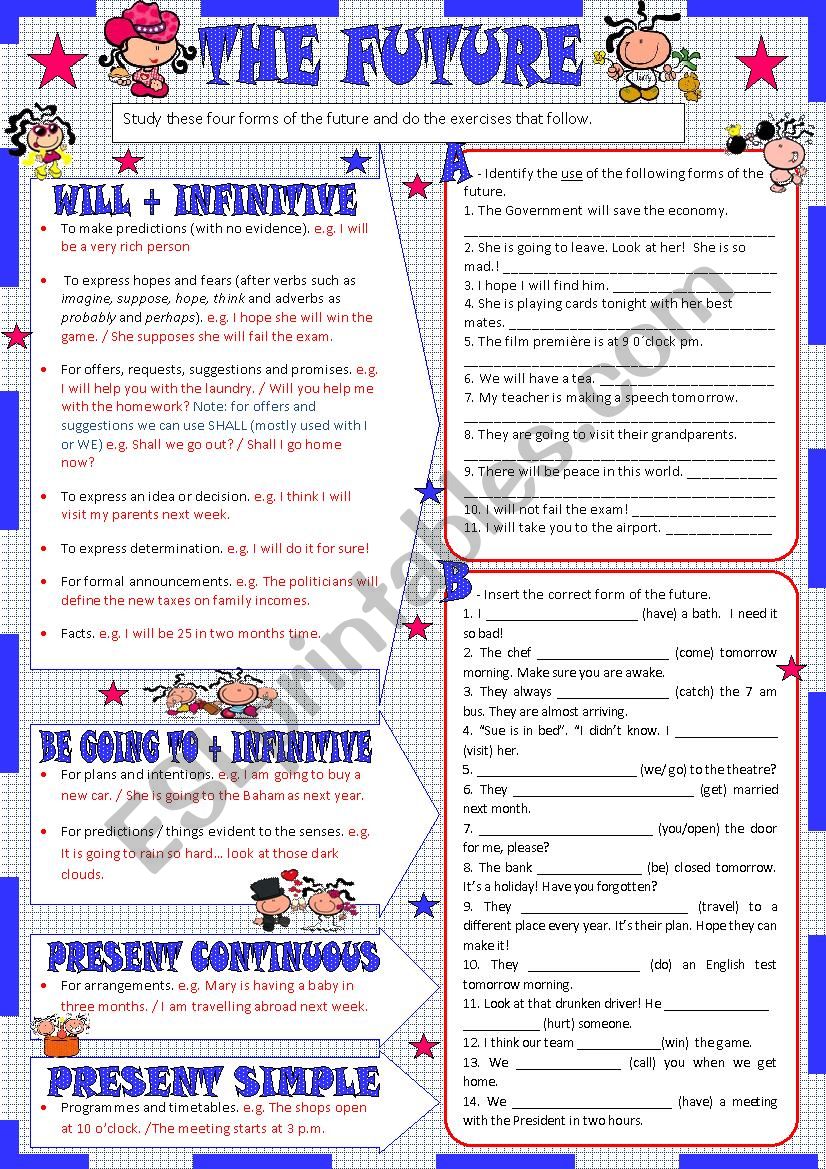 The future (key included) worksheet