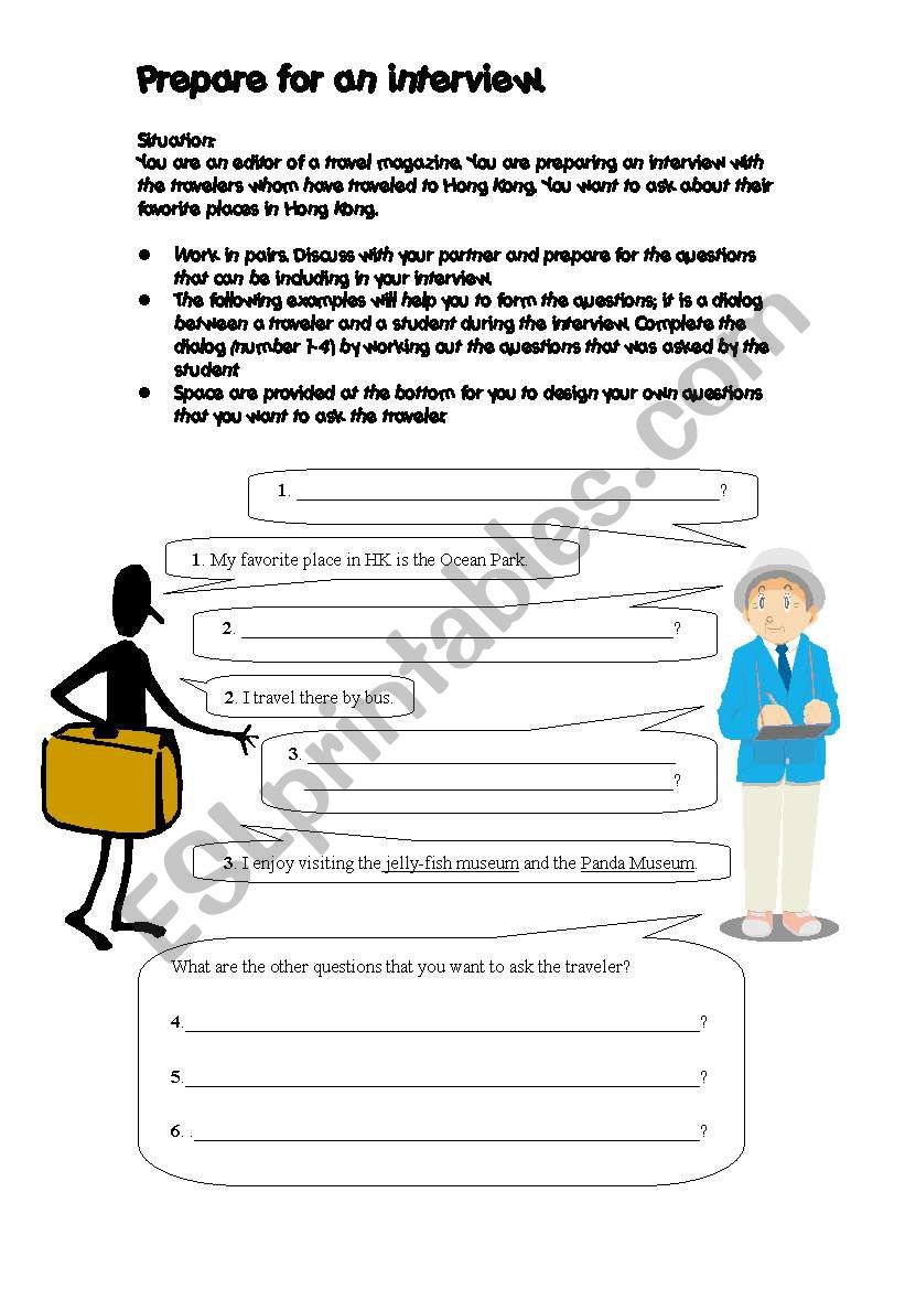 An Interview worksheet