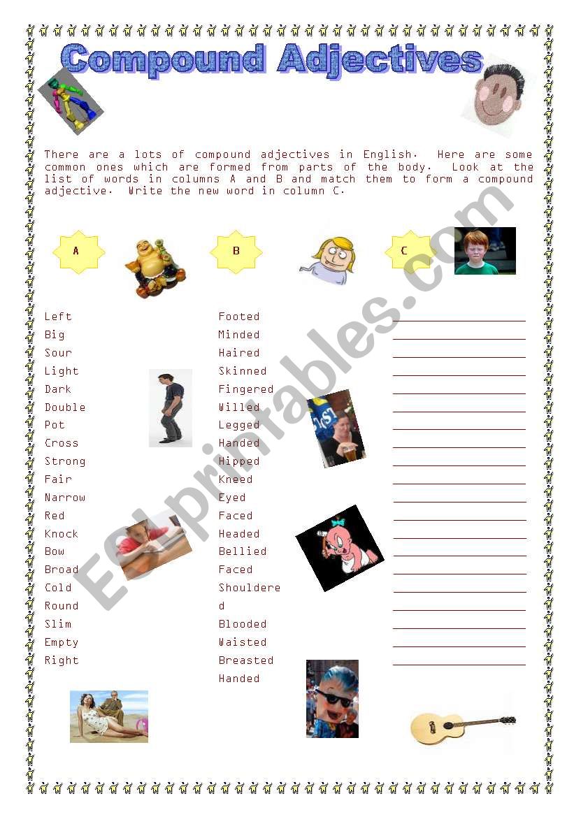 compound-adjectives-esl-worksheet-by-maria-isabel