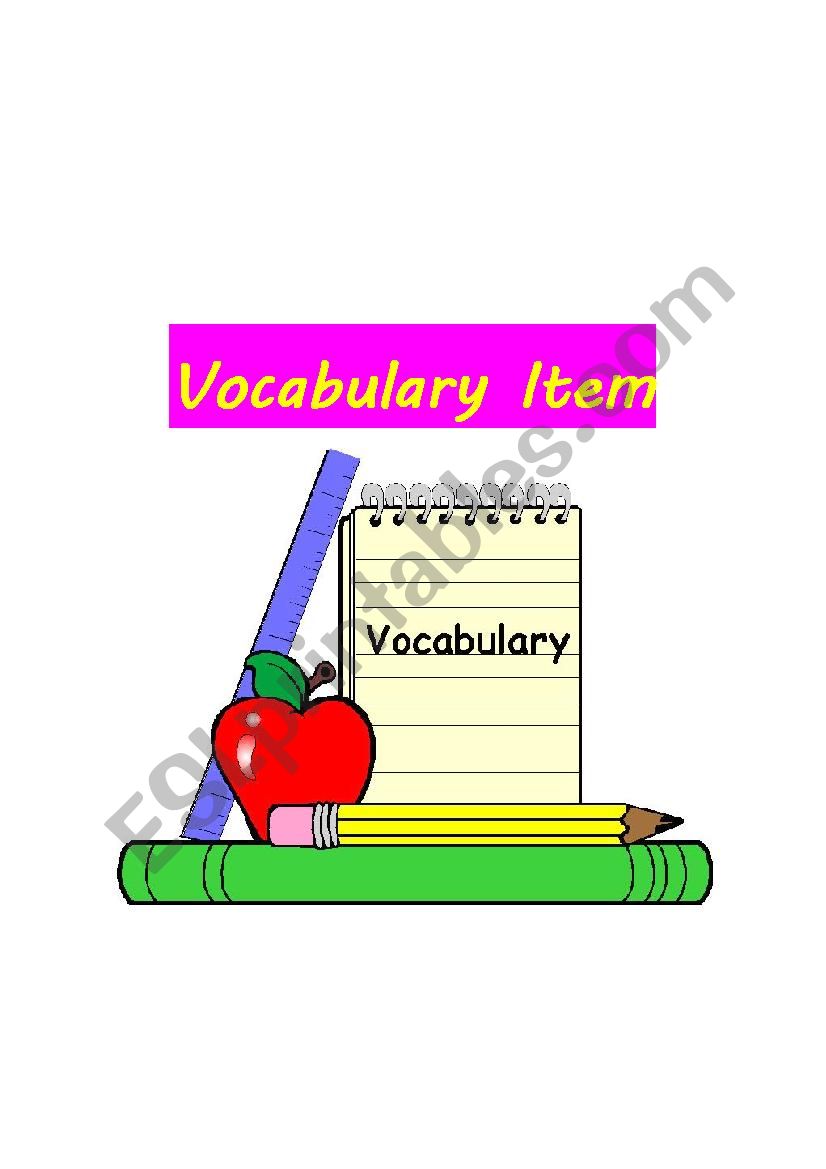 Vocabulary Item (Pollution) worksheet