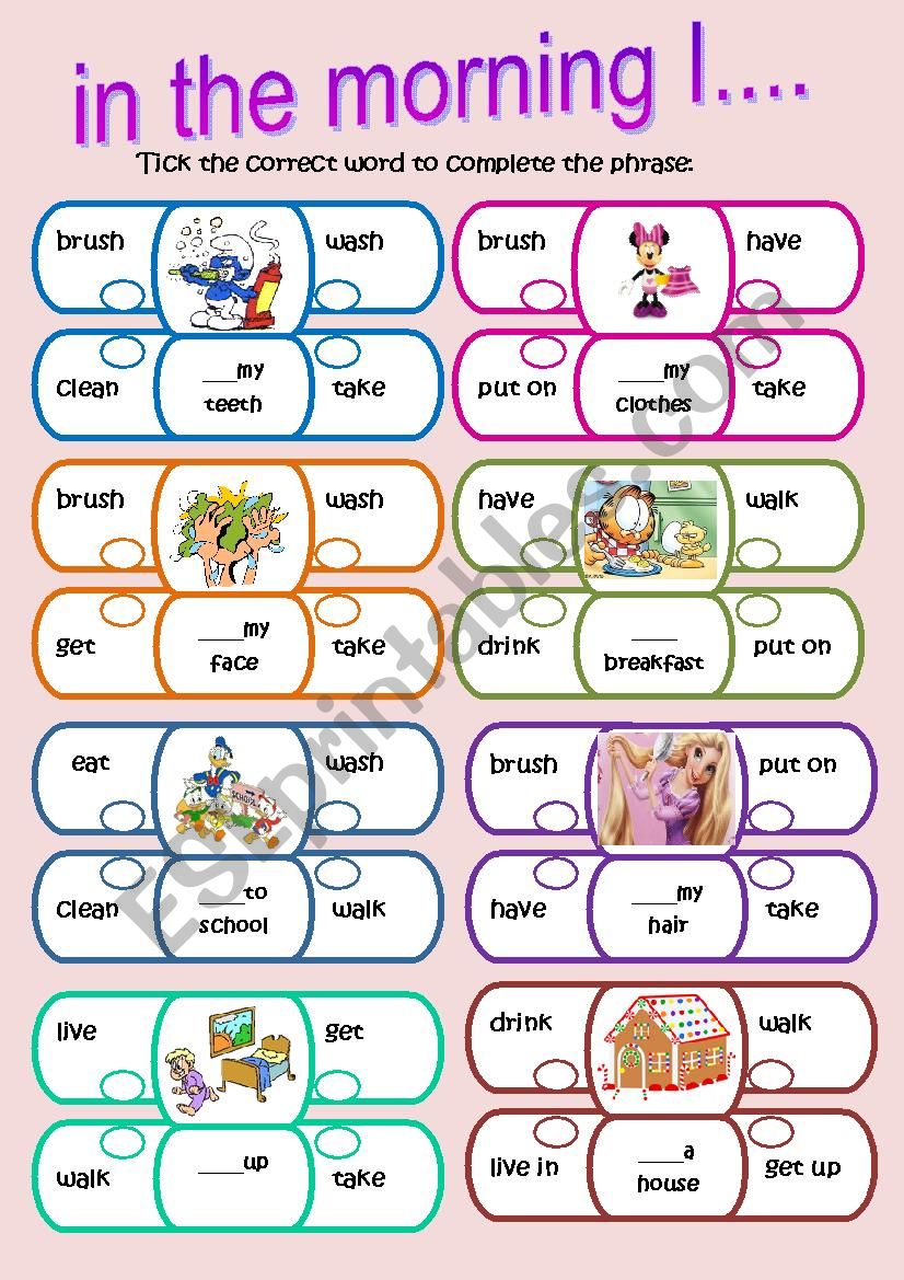 my very first collocations worksheet