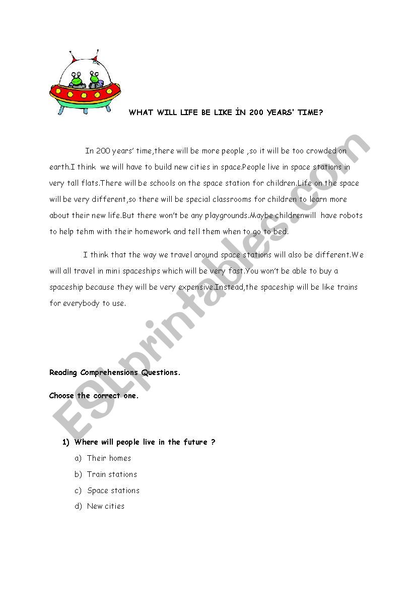 space worksheet