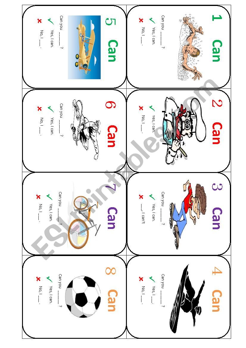 ENgUno Card Game worksheet