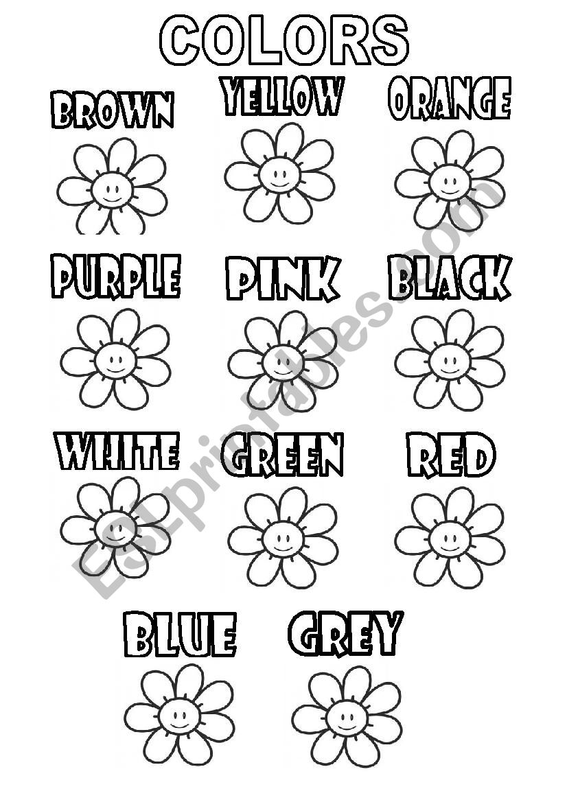 Colors worksheet