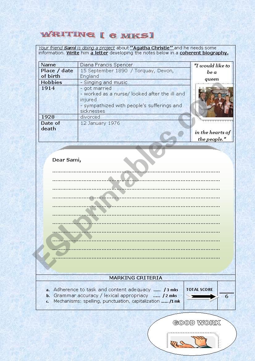 end-of-term test 3 // WRITING task// 9th formers tunisian schools