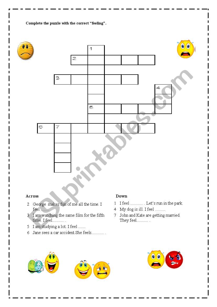 feelings worksheet