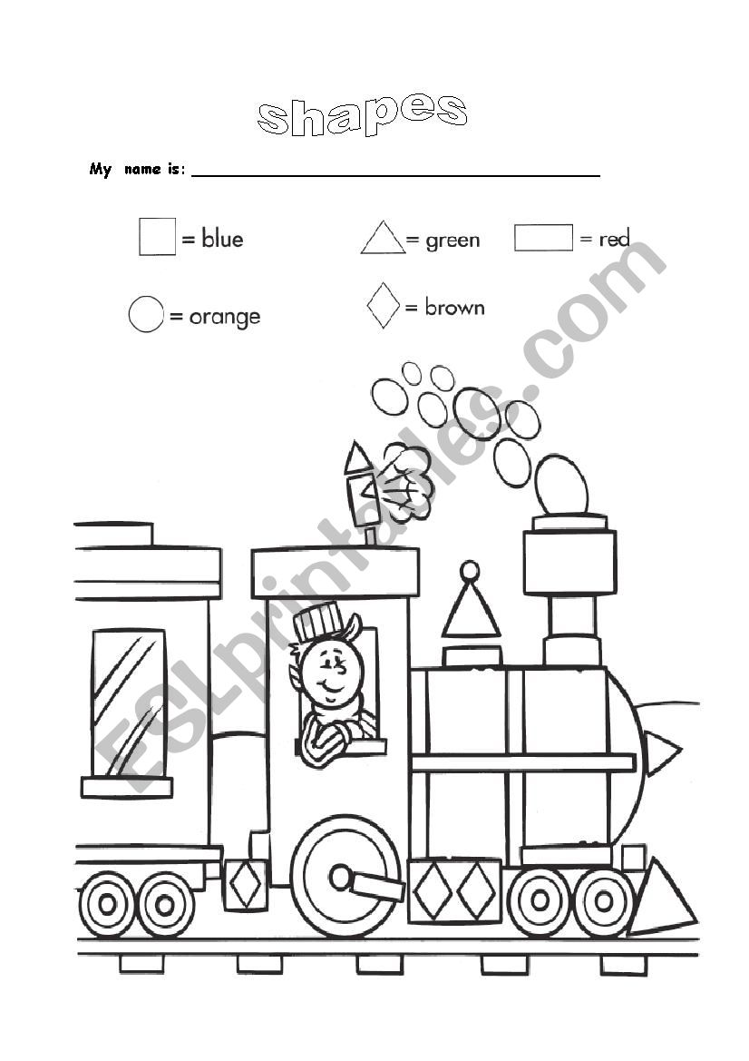 Shapes and Colors worksheet