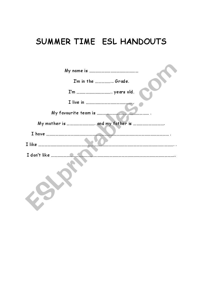 revision worksheet