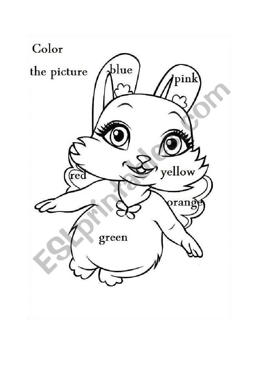 color the picture worksheet